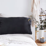 Silk Pillowcase Charcoal - King Size Silk Pillowcase The Goodnight Co. Int 