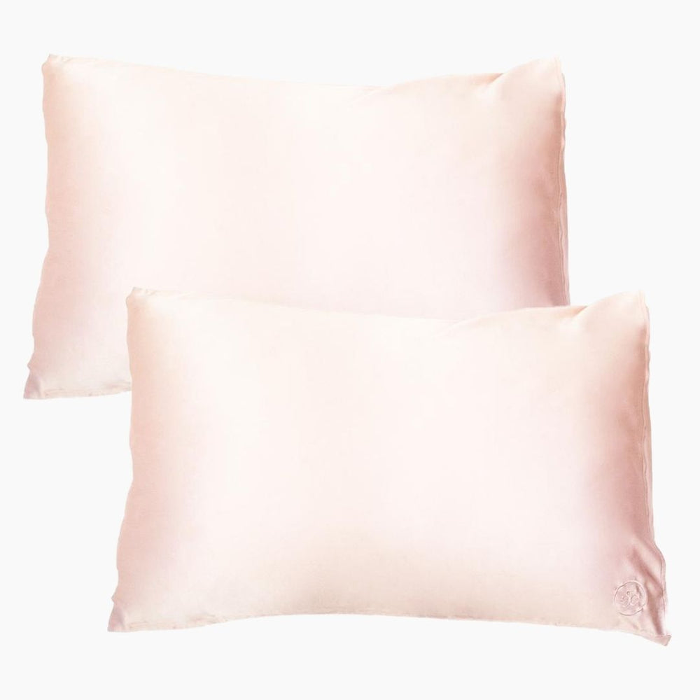 Twin Set Silk Pillowcase Pink Silk Pillowcase The Goodnight Co. Int 