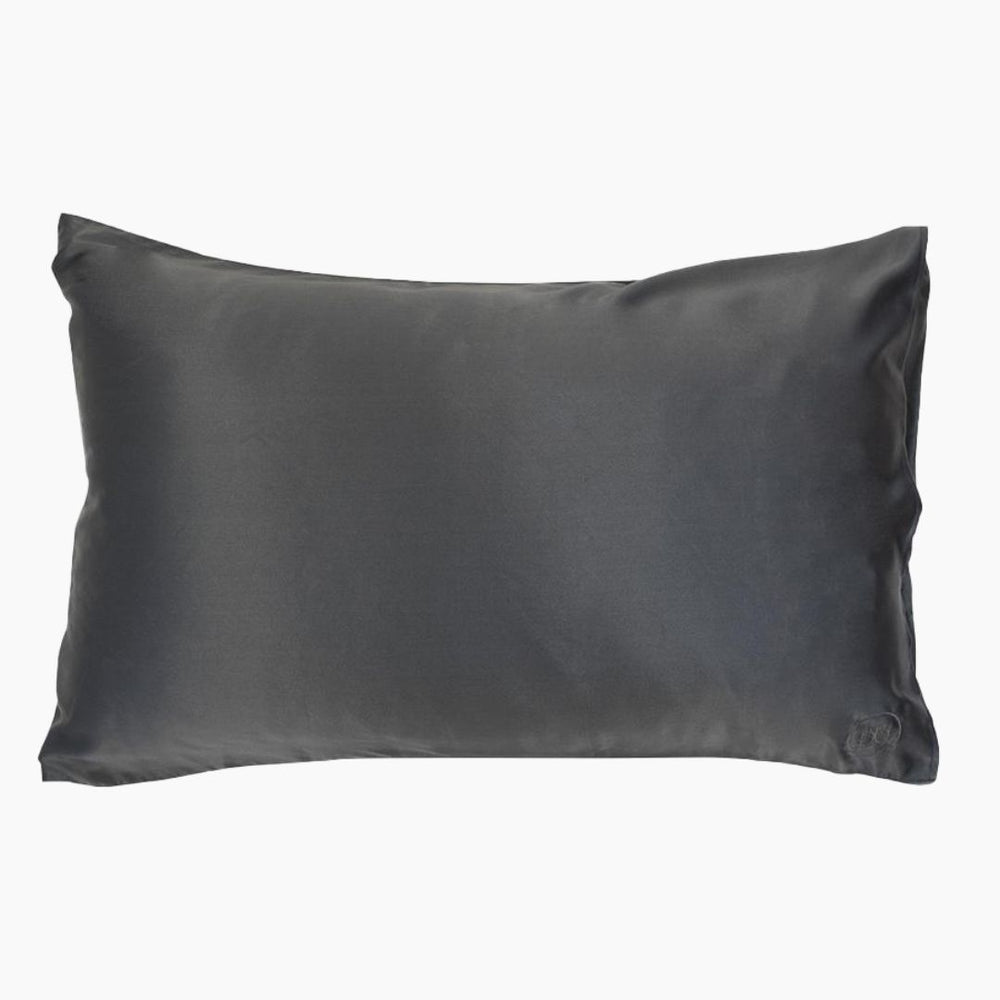 Silk Pillowcase Charcoal Silk Pillowcase The Goodnight Co. Int 