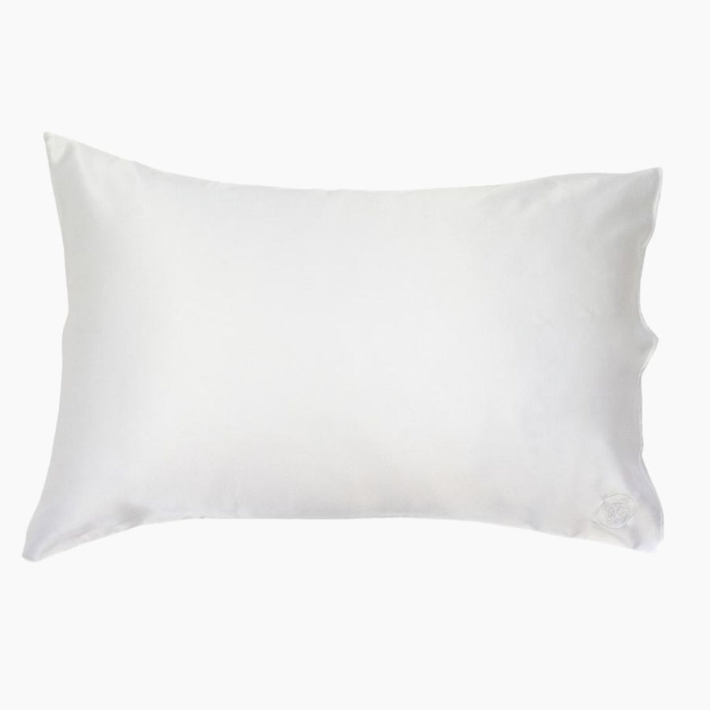 Silk Pillowcase White Silk Pillowcase The Goodnight Co. Int 