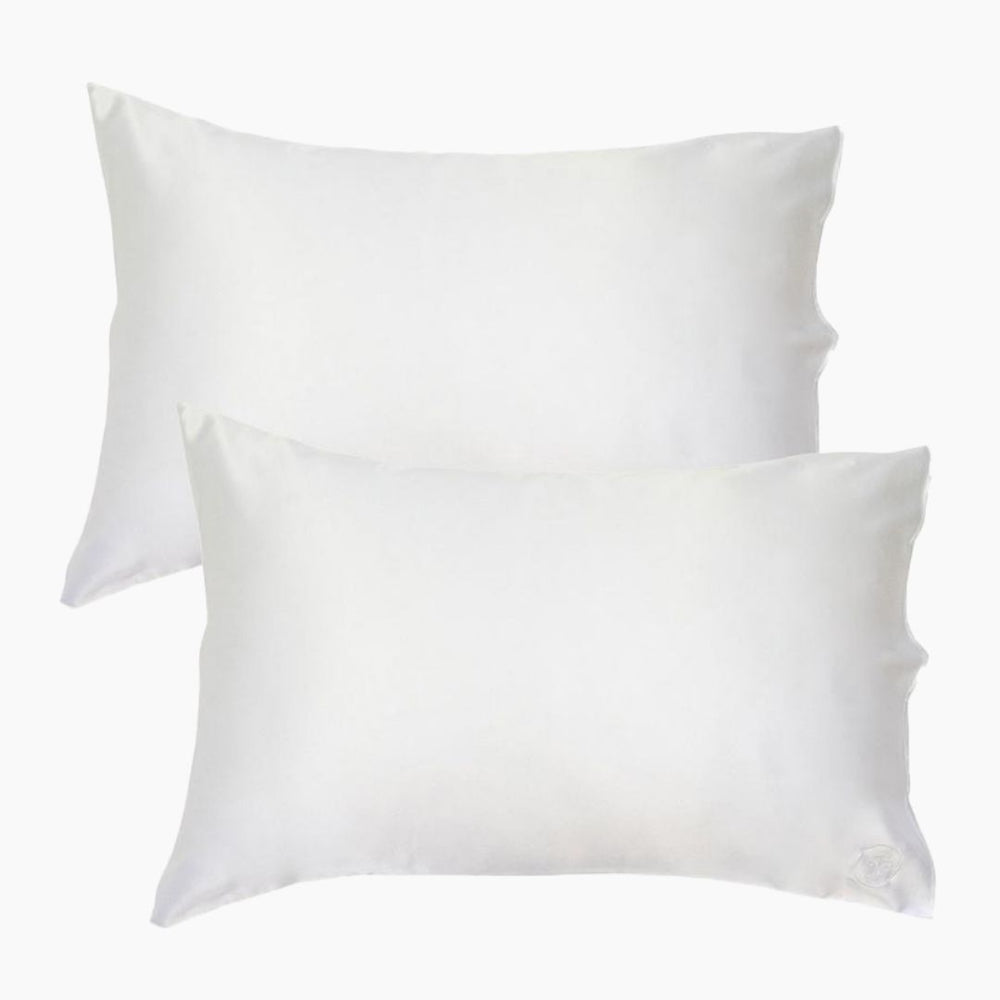 Twin Set Silk Pillowcase Natural White Silk Pillowcase The Goodnight Co. Int 